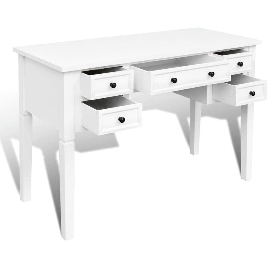 escritorio blanco vintage madera