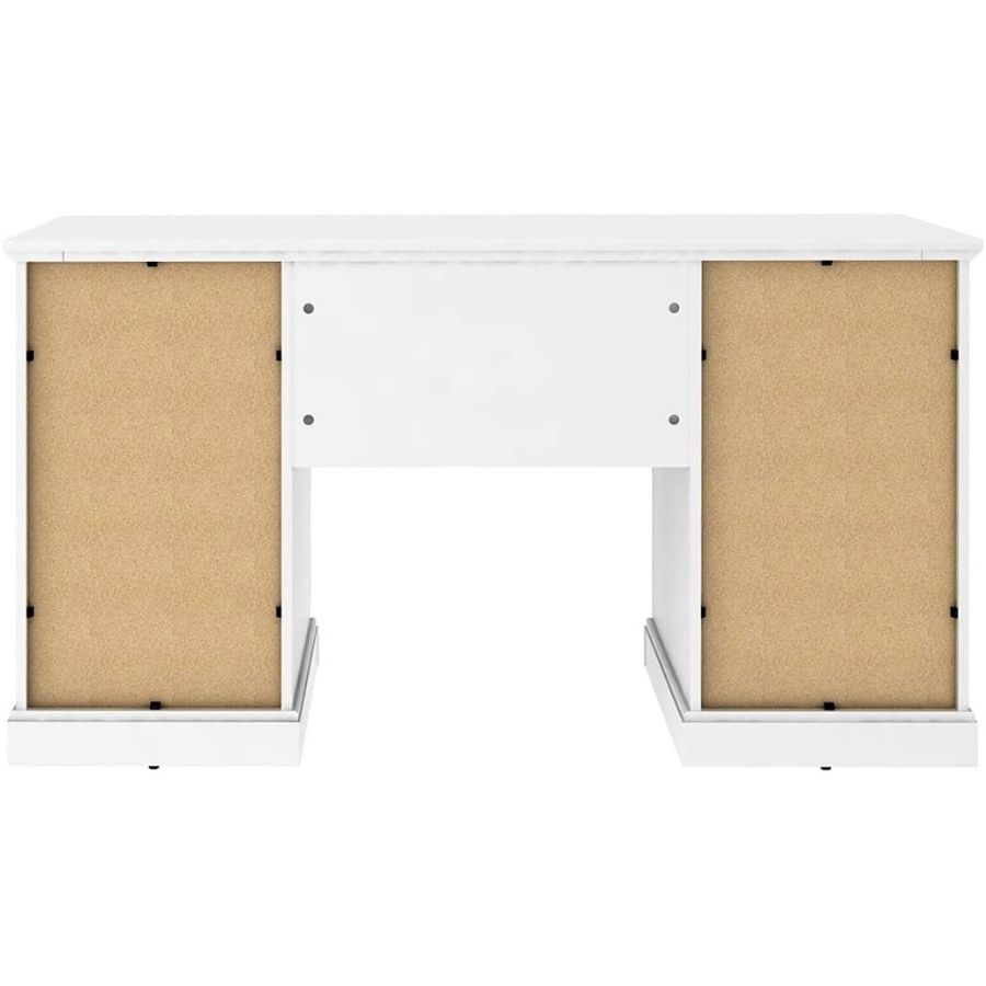 mesa oficina vintage blanca cajones